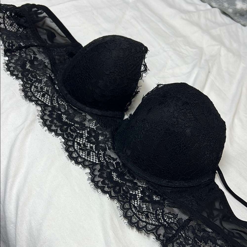 H&M Black Lace Bra Intimates & Sleepwear